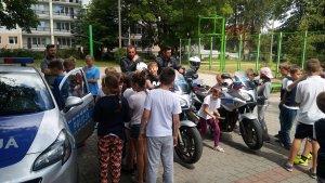 Policjanci w Szkole Podstawowej nr 1 w Ostródzie