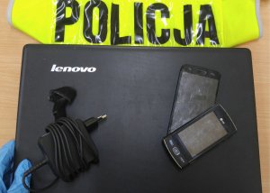 Sprzęt elektroniczny zabezpieczony przez policjantów KPP Ostróda