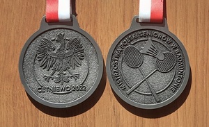 Srebrny Medal Mistrzostw Polski 2022 w badmintonie
